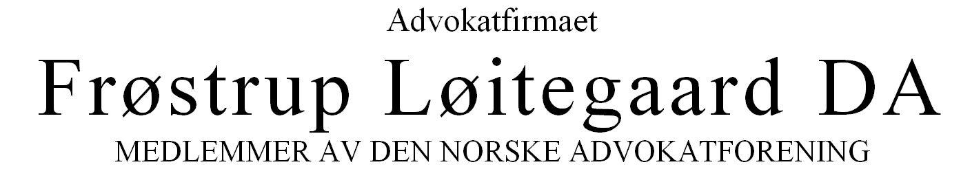 Advokatfirmaet Frøstrup Løitegaard